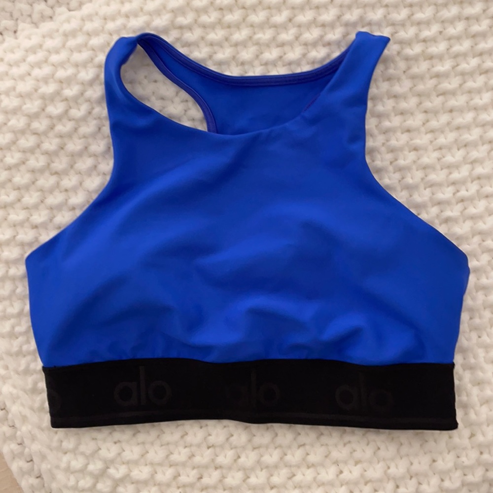 Alo Blue Sports Bra size small